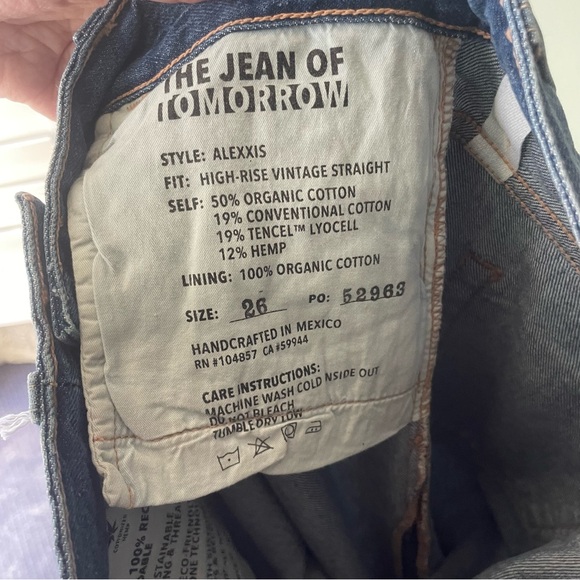 NWT Adriano Goldschmied Alexxis Straight High Rise Vintage Fit Jean of Tomorrow - Picture 8 of 13